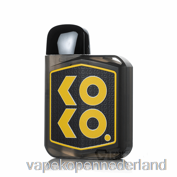 Elektronische Sigaret Vape Uwell Caliburn Koko Prime 15w Pod-systeem Donker Doorschijnend Zwart En Goud
